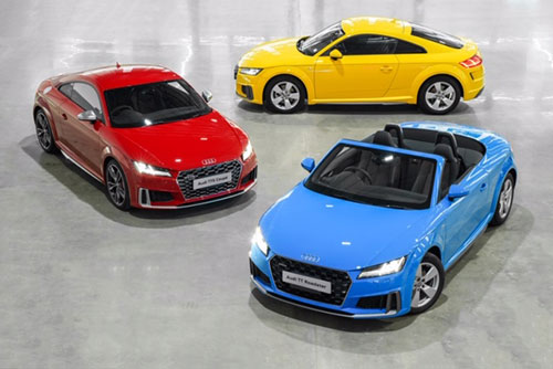 อาวดี้ ประเทศไทย เปิดตัว Audi TT สเปคไทย 3 รุ่นรวด The New Audi TT Roadster, Audi TTSCoupé และ Audi TT Coupé ครบไลน์ตระกูล TT ครั้งแรกในประเทศไทยกับ The New Audi TT Roadster ที่ ดิ เอ็มควอเทียร์ 18-21 กค.นี้