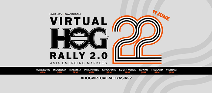 HARLEY-DAVIDSON® เตรียมจัดงาน Virtual H.O.G.® Rally Asia ครั้งที่ 2  เพื่อเอาใจเหล่านักขับขี่ตัวจริง