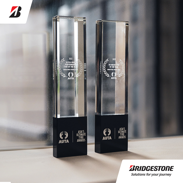 Bridgestone Potenza Sport คว้ารางวัล AUTA ประจำปี 2022 ประเภท Ultra-High Performance และ Overall Tyre of the Year