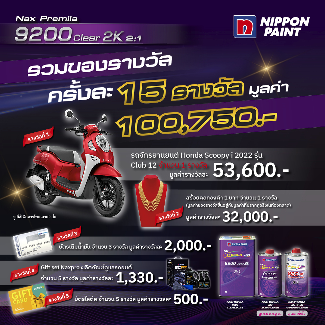 นิปปอนเพนต์จัดแคมเปญ “Nax Premila 9200 ฉลอง 5 ปี