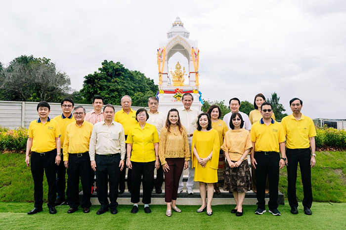 SPC Sahapat ประกอบพิธีบวงสรวงสมโภชศาล "พระพรหม"  ณ ศูนย์กระจายสินค้าหลักแห่งใหม่ อ.ศรีราชา จ.ชลบุรี