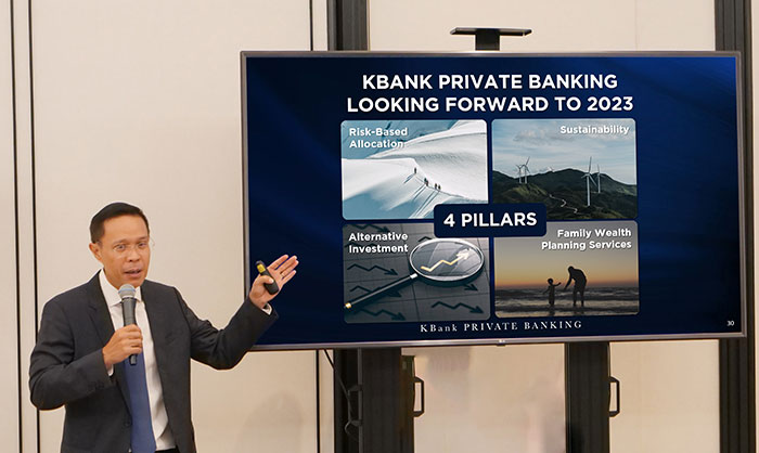 KBank Private Banking เผยความสำเร็จโซลูชันบริหารความมั่งคั่งครบวงจร    ชูบริการบริหารสินทรัพย์ครอบครัวพร้อมรักษา-ส่งต่ออย่างยั่งยืน