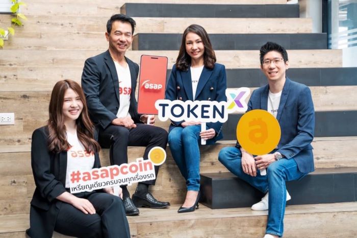 “Token X” จับมือ “asap” เปิดตัว “asap coin” Utility Token พร้อมใช้ บนแอปฯ asap สร้างประสบการณ์ใหม่ ตอบโจทย์ทุกเรื่องที่เกี่ยวข้องกับการเดินทางและรถยนต์อย่างครบวงจร พร้อมใช้งานแล้ววันนี้