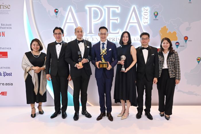 สุดยอดผู้นำองค์กร “สาระ ล่ำซำ” คว้ารางวัล “Master Entrepreneur Award”  ต่อเนื่องเป็นปีที่ 3  และเมืองไทยประกันชีวิต รับ 2 รางวัลใหญ่ระดับสากล จากเวที Asia Pacific Enterprise Awards (APEA) 2023