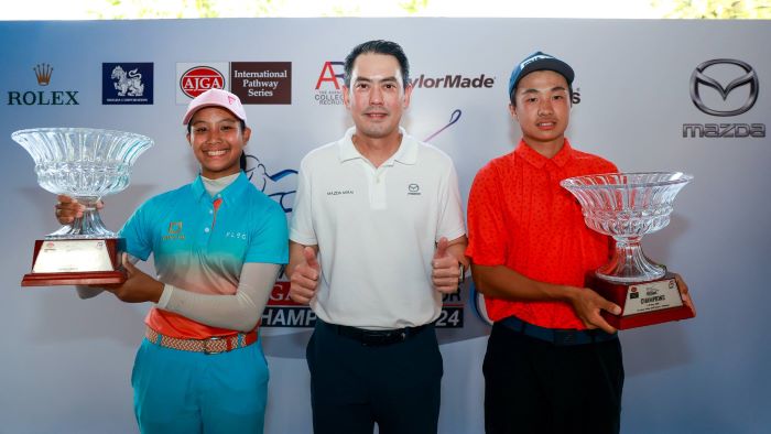 ผลการแข่งขันกอล์ฟ Mazda AJGA Thailand Junior Championship   สนามแรกเยาวชนไทยควงจีนซิวแชมป์คว้าตั๋วไปอเมริกา