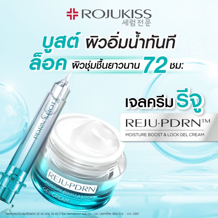 โรจูคิส เปิดตัวเจลครีมรีจู "REJU-PDRN MOISTURE BOOST & LOCK GEL CREAM” ยกระดับเจลครีม คุณภาพแน่น