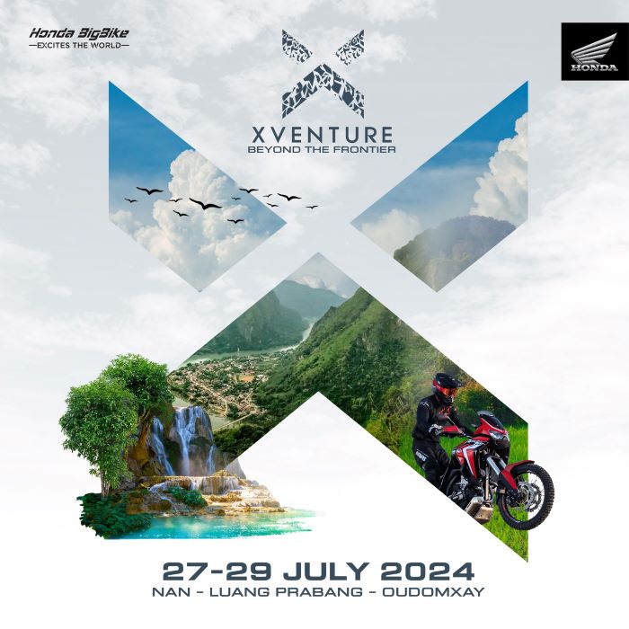 ฮอนด้าบิ๊กไบค์ ชวนสายลุยร่วมกิจกรรม ‘XVENTURE : Beyond the frontier’ ผจญภัยจากไทยสู่ลาว เส้นทางธรรมชาติ น่าน-หลวงพระบาง-อุดมไชย วันที่ 27-29 กรกฎาคมนี้