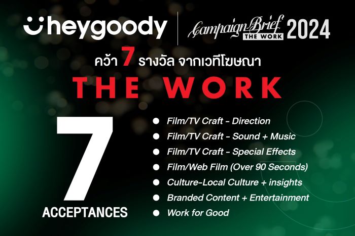 heygoody ท็อปฟอร์ม คว้า 7 รางวัล The Work 2024 จากหนังโฆษณา Introvert สะท้อนความเข้าใจคน Introvert อย่างแท้จริง