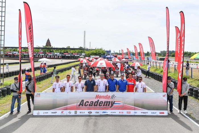 Honda Academy Thailand 2024 ท้าทายฝีมือนักบิดเยาวชนฝึกทักษะแบบเรซ โปรแกรม "เสือเขียน-มาร์วิน-โรม" ดับเบิ้ลโพเดียม สนามที่ 5 จ.บุรีรัมย์